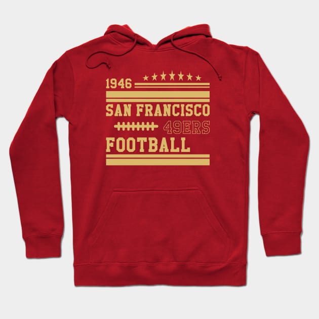 San Francisco Football || 49ers | 1946 Hoodie by Aloenalone